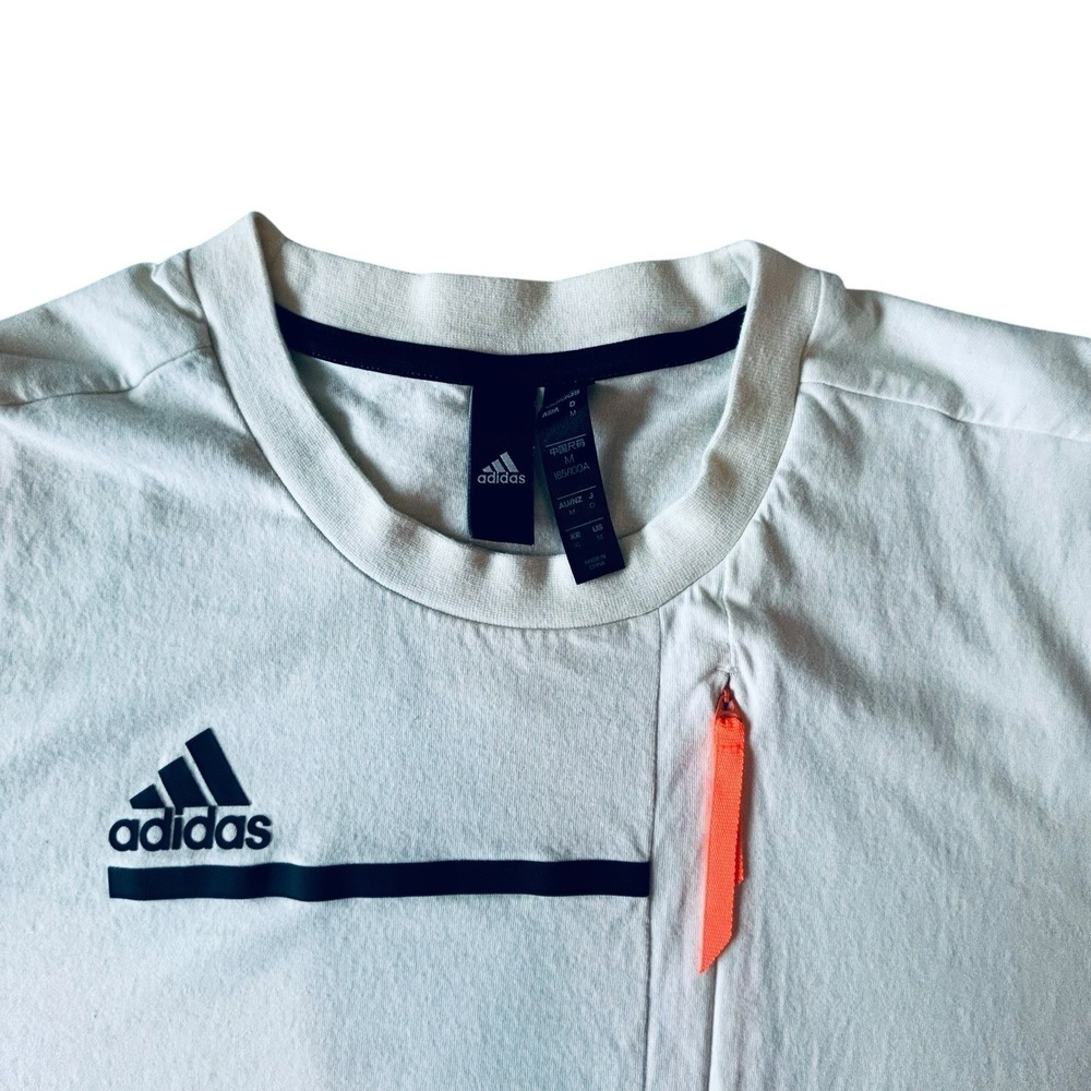 Adidas Built For Purpose Mens M Beige Utility Pocket Short Sleeve Tee GLX1226F20